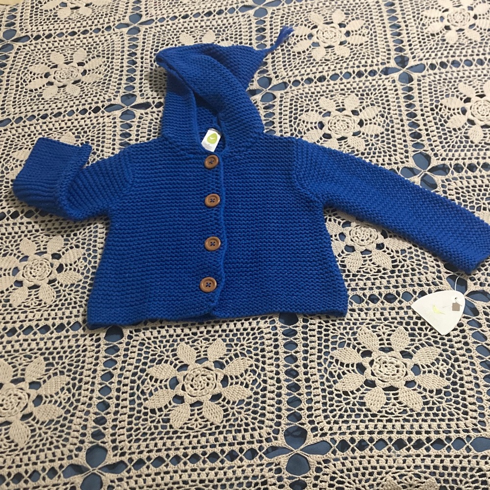 Stem Blue Boat Baby Sweater